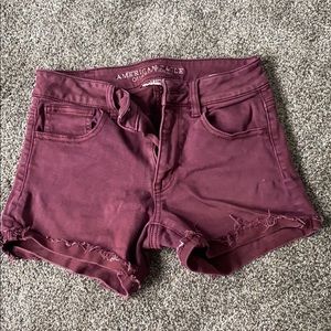AE maroon shorts